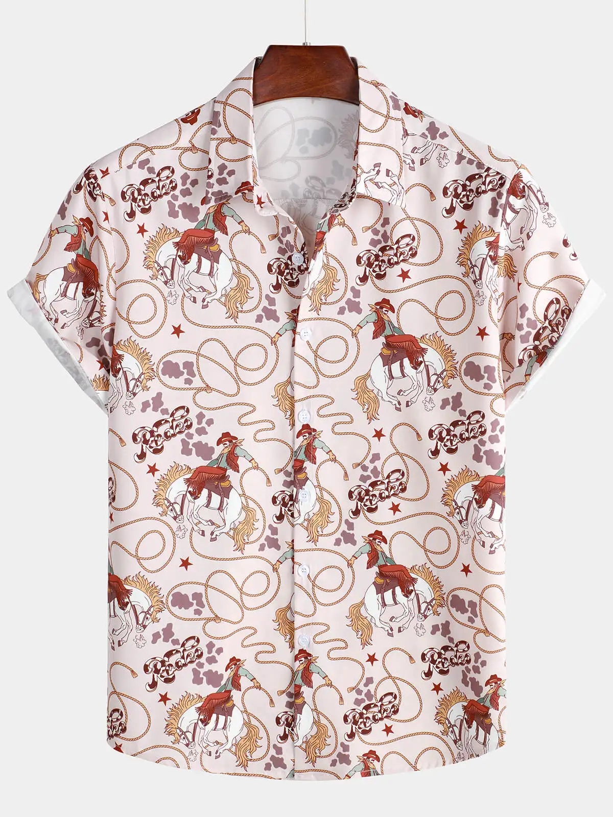 

Мужская праздничная повседневная джинсовая рубашка с коротким рукавом на пуговицах в стиле вестерн, гавайская тропическая рубашка с коротким рукавом