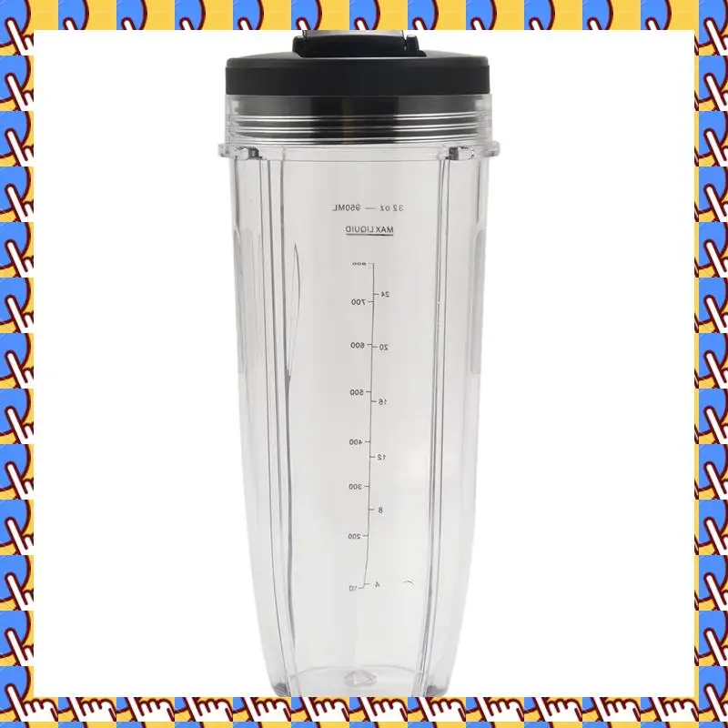 A20M 2X Juicer Accessories 32OZ Cup And Spout Lid For Ninja BL480 / BL490 / BL640 / BL680 Auto IQ Series Juicer