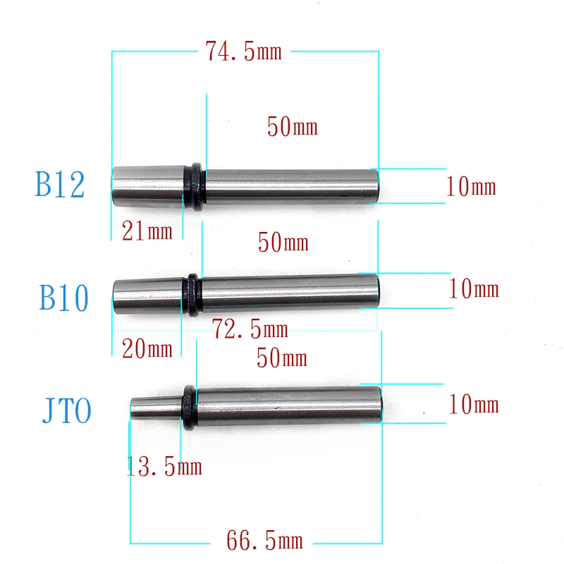 High precision table drill integrated spindle JTO drill chuck taper connecting rod B10/12 electric drilling Buddha bead machine