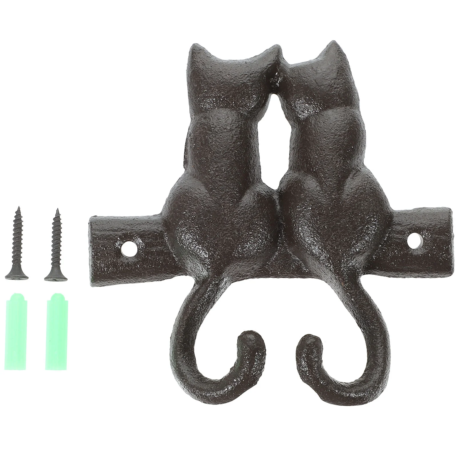 

Cast Iron Hook Vintage Design Hanger Cat-shaped Home Decor Hat-and-coat Creative Animal