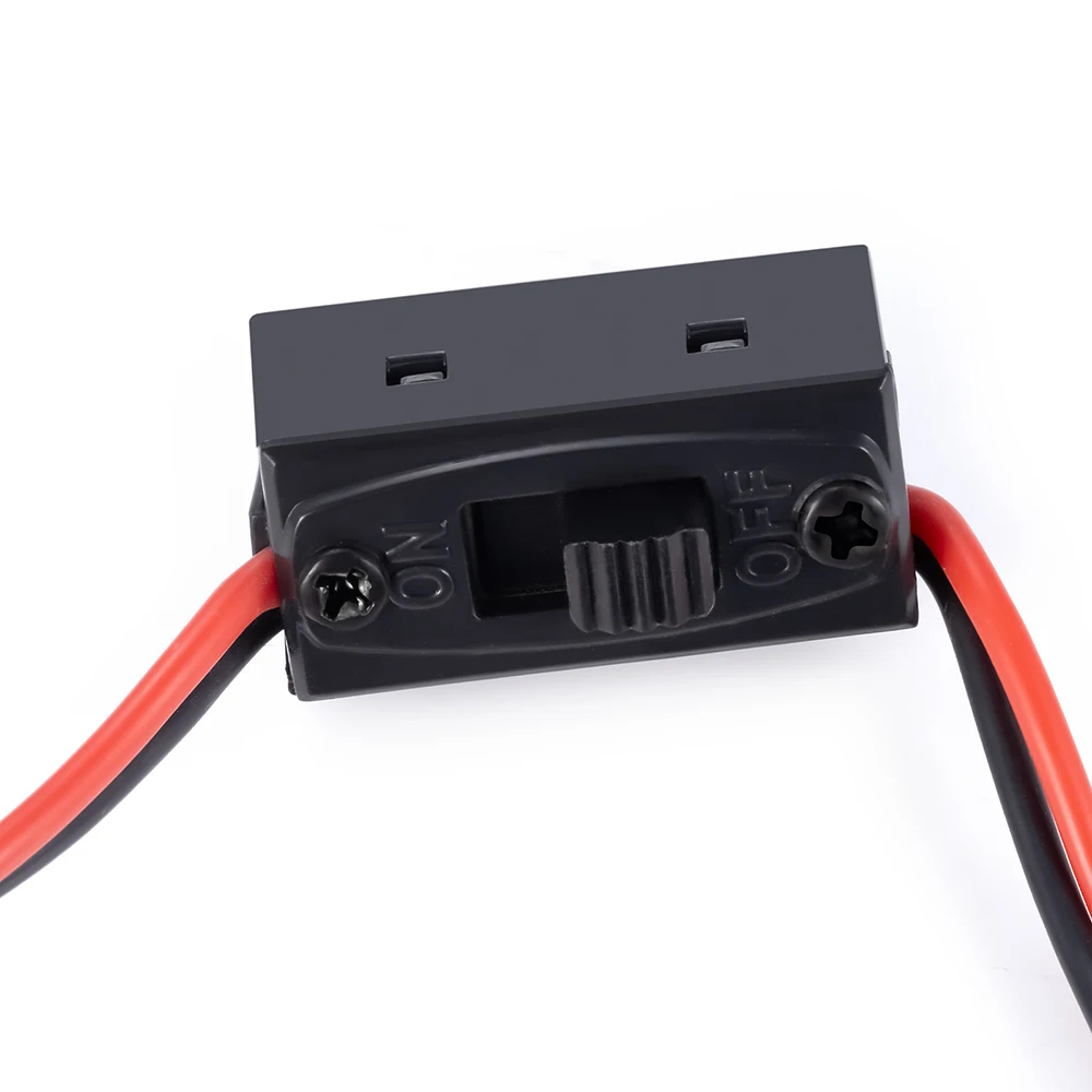 TRINOOD RC Switch JR Connector On- Off with Spare Male Plug for RC Car Truck Airplane Helicopter RC Switch Receiver Parts