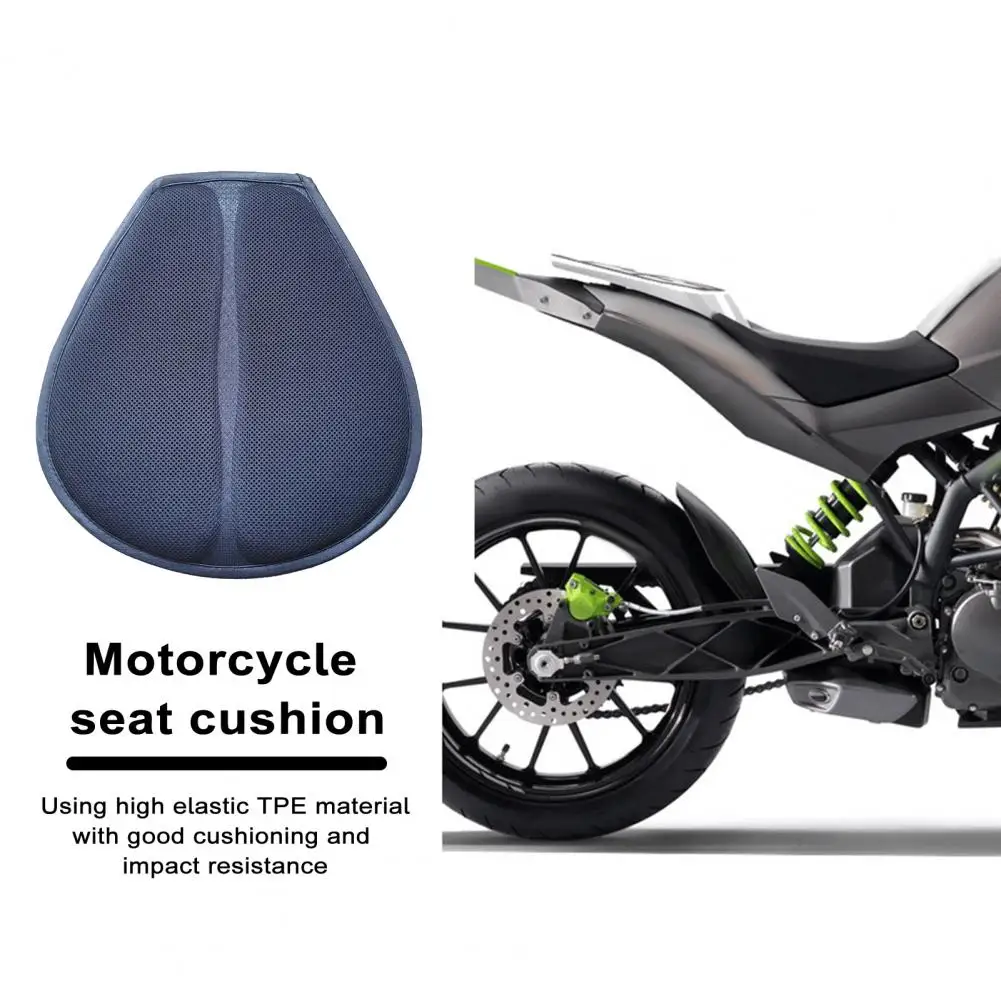 Soft Motorcycle Seat Cushion Pad High Elasticity Shock Absorption 3d Honeycomb Motorcycle Seat Cushion Pad Comfort for Ride