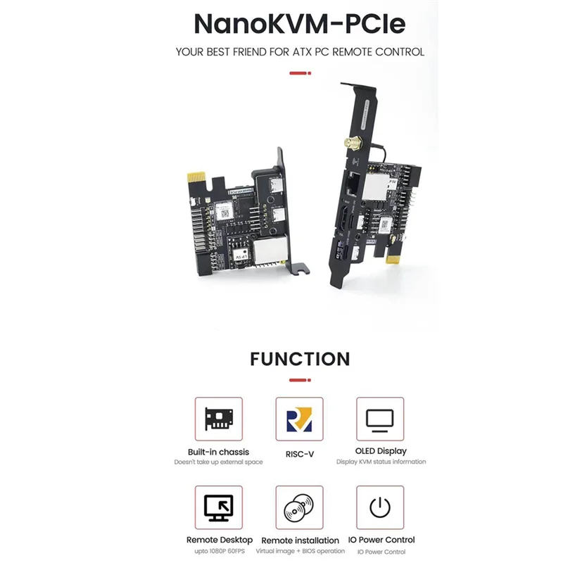 

Мини-сервер с дистанционным управлением FULL-Nanokvm-Pcie RISC-Vpikvm для Pikvm