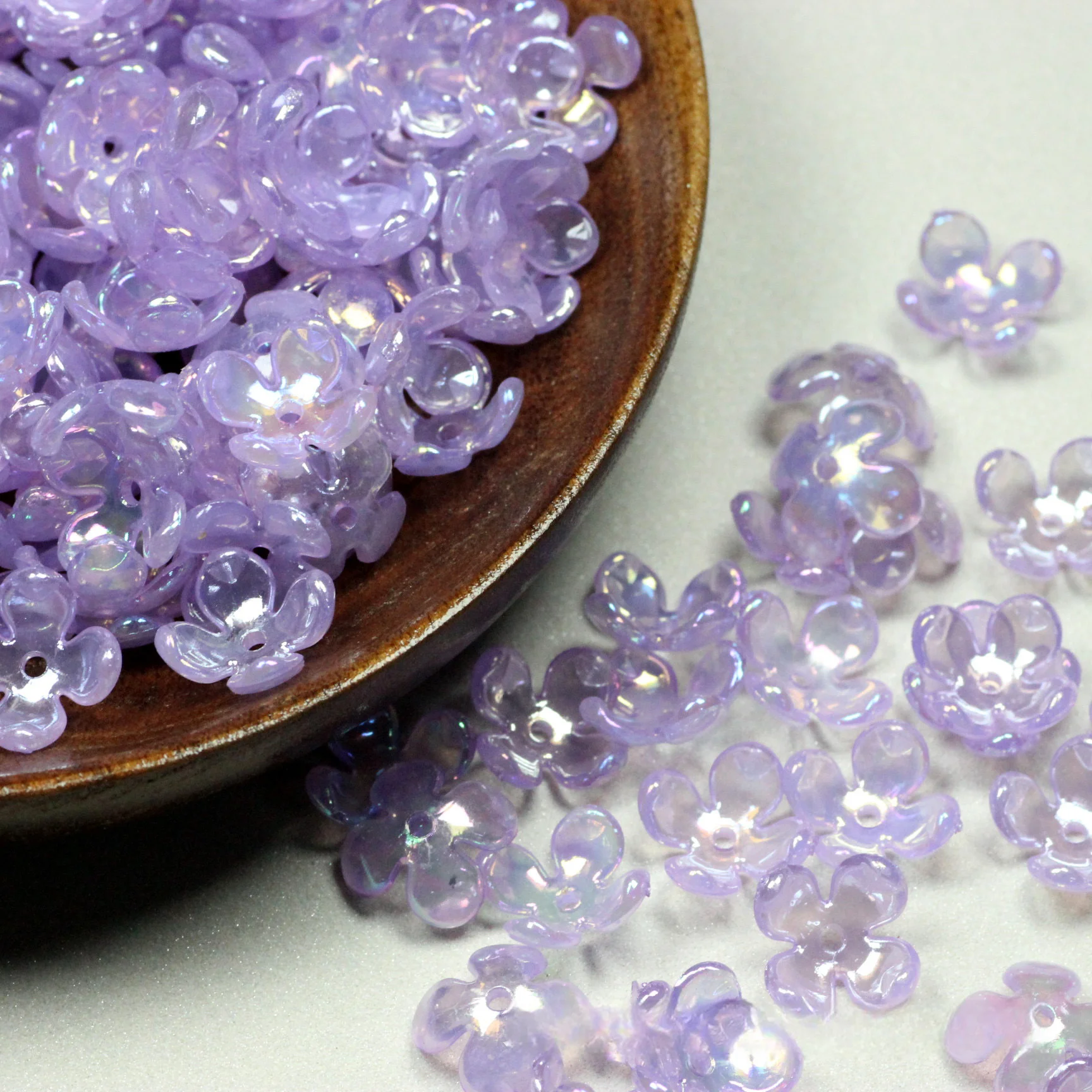 Bride Styling Tools Acrylic Flower Beads Diy Hair Accessories Summer Women Girls Petals Handmade Headwear