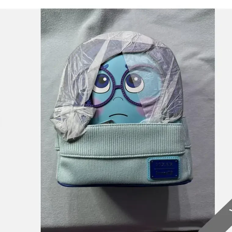 New Hot Loungefly Disney Pixar Inside Out Sadness Cosplay Mini-Rucksack Women'S Casual Bag Children Schoolbag Student Gift Cute