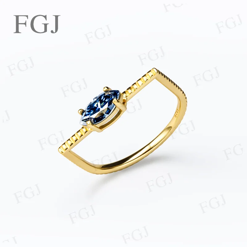 S925 Sterling Silber Unregelmäßiger Stapelbarer Ring Multi-Edelstein Moissanit Paraiba Saphir Mehrschichtiges Band Damen Feiner Schmuck – Detail 10