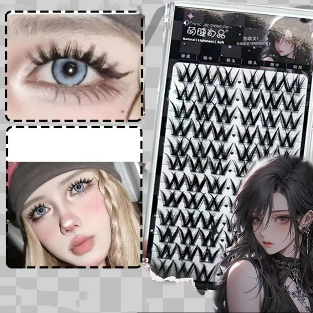 

60/72Clusters Individual Cluster Eyelashes Dense Lashes Extension Fluffy False Eyelashes DIY Makeup Segmented Eyelashes Bundles