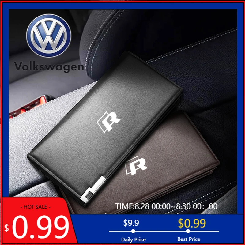 

Кошелек-органайзер для документов и карт VW 2026 для мужчин, для VW Golf, Polo 4, 5, 6, Passat B5, B6, B7, CC, Jetta, Tiguan
