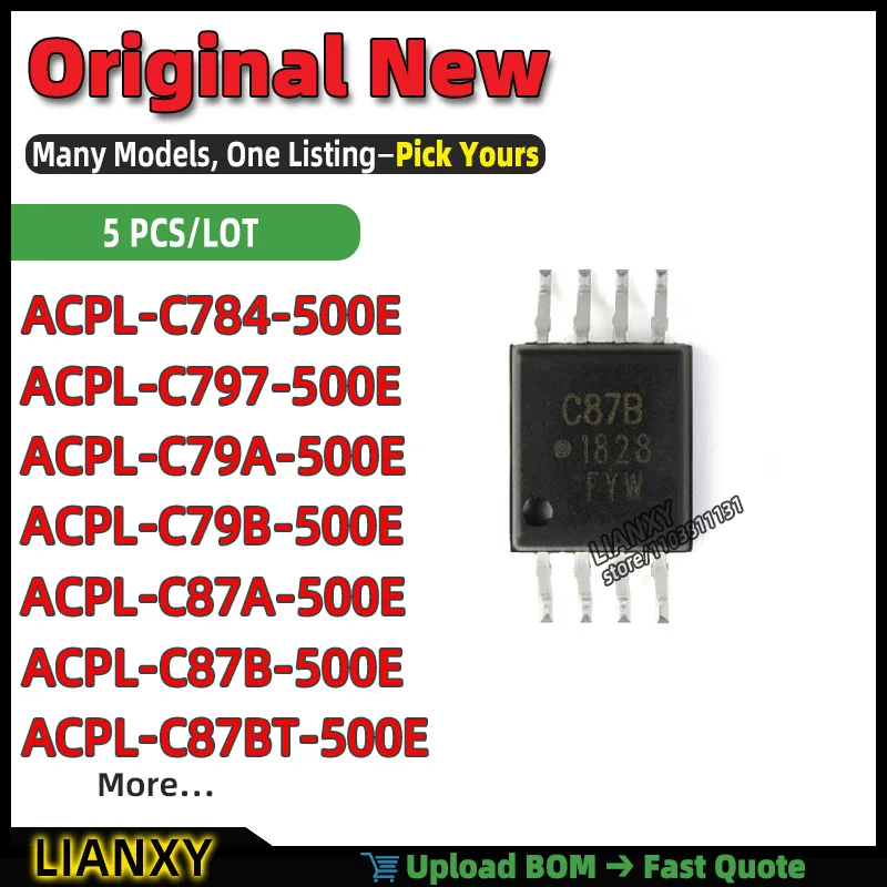 ACPL-C87BT-500E ACPL-C79A-500E ACPL-C87B-500E ACPL-C87A-500E ACPL-C79B-500E ACPL-C784-500E ACPL-C797-500E ACPL-C870-000E SOIC-8