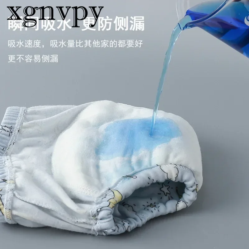 xgnvpy 6 Layer Waterproof Reusable Cotton Baby Training Pants Infant Shorts Underwear Diaper Nappies Panties Changing Mat