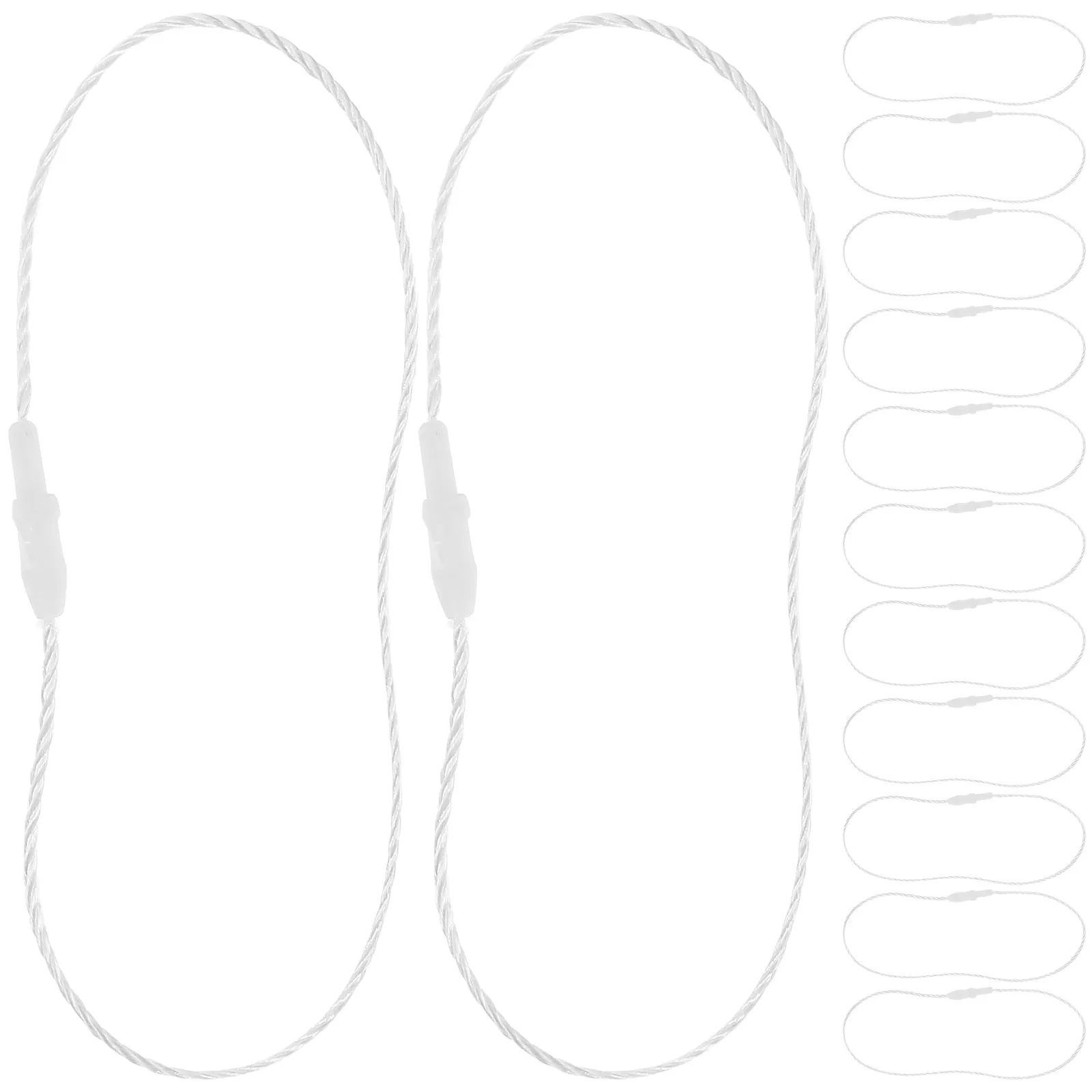 1000Pcs Polyester Clothing Tag Strings Secure Hang Tag Fasteners Price Tags String Bulk Lanyard for Retail Lanyard Bulk