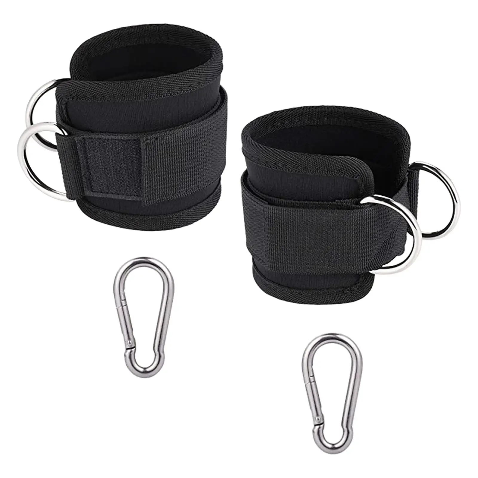 2x Ankle Straps with Ankle Buckles Ankle Cuffs for Kickbacks Booty Hip Abductors