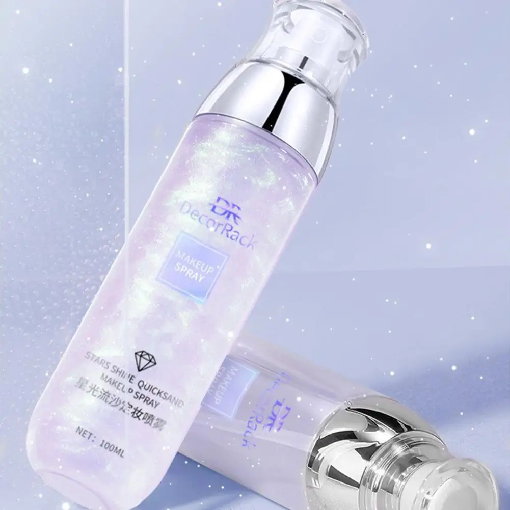 Starlight Quicksand Setting Spray, Maquiagem duradoura com controle de óleo, pele seca, hidratação hidratante, saúde estética, 100ml