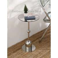Round Side Table Ins Table Coffee Living Room Sofa Small Coffee Table Bedside Home Stainless Steel Mesas De Centro Para Sala