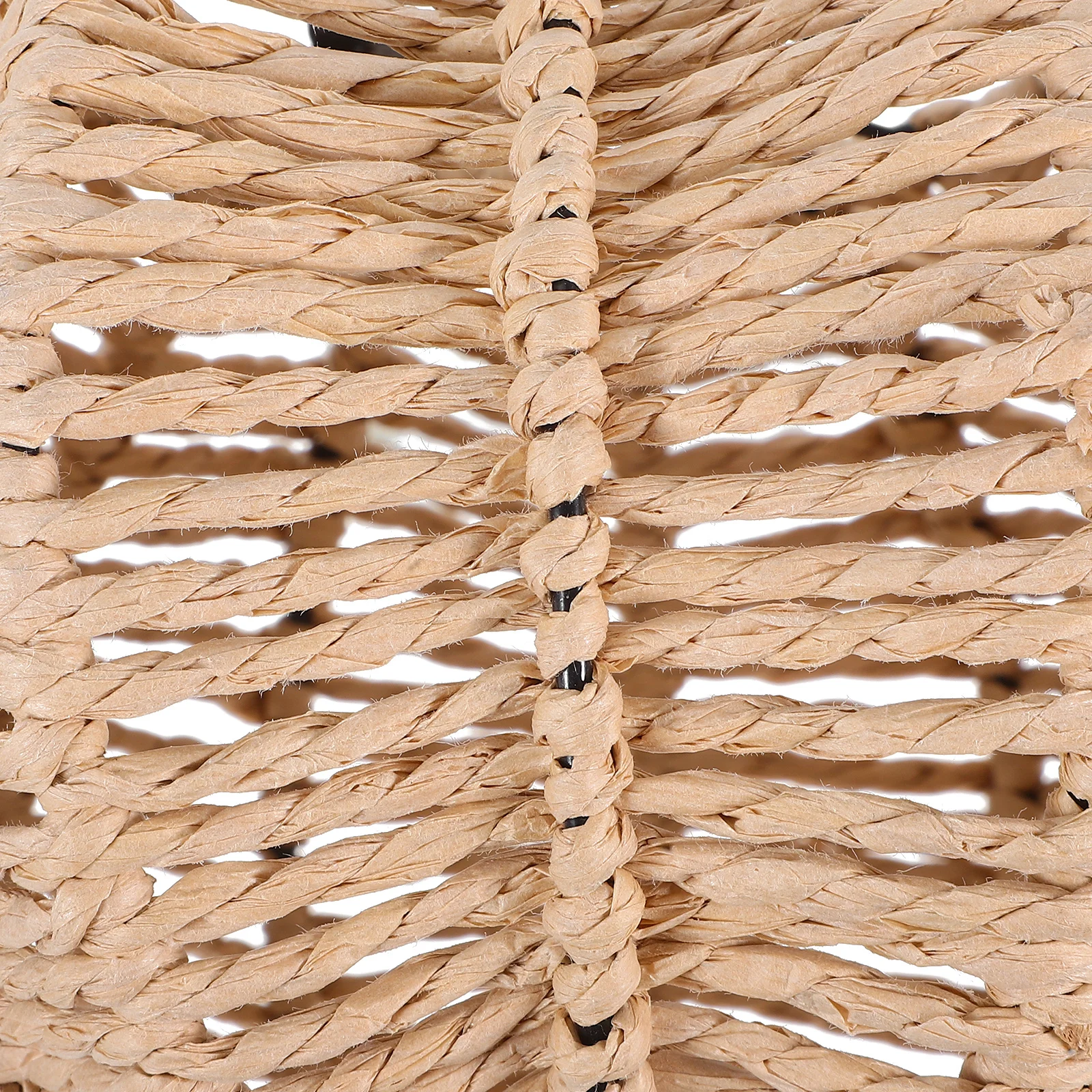 Lampu Gantung Rotan Besar Bergaya Rustic Vintage dengan Soket E27, Lampu Hias Plafon