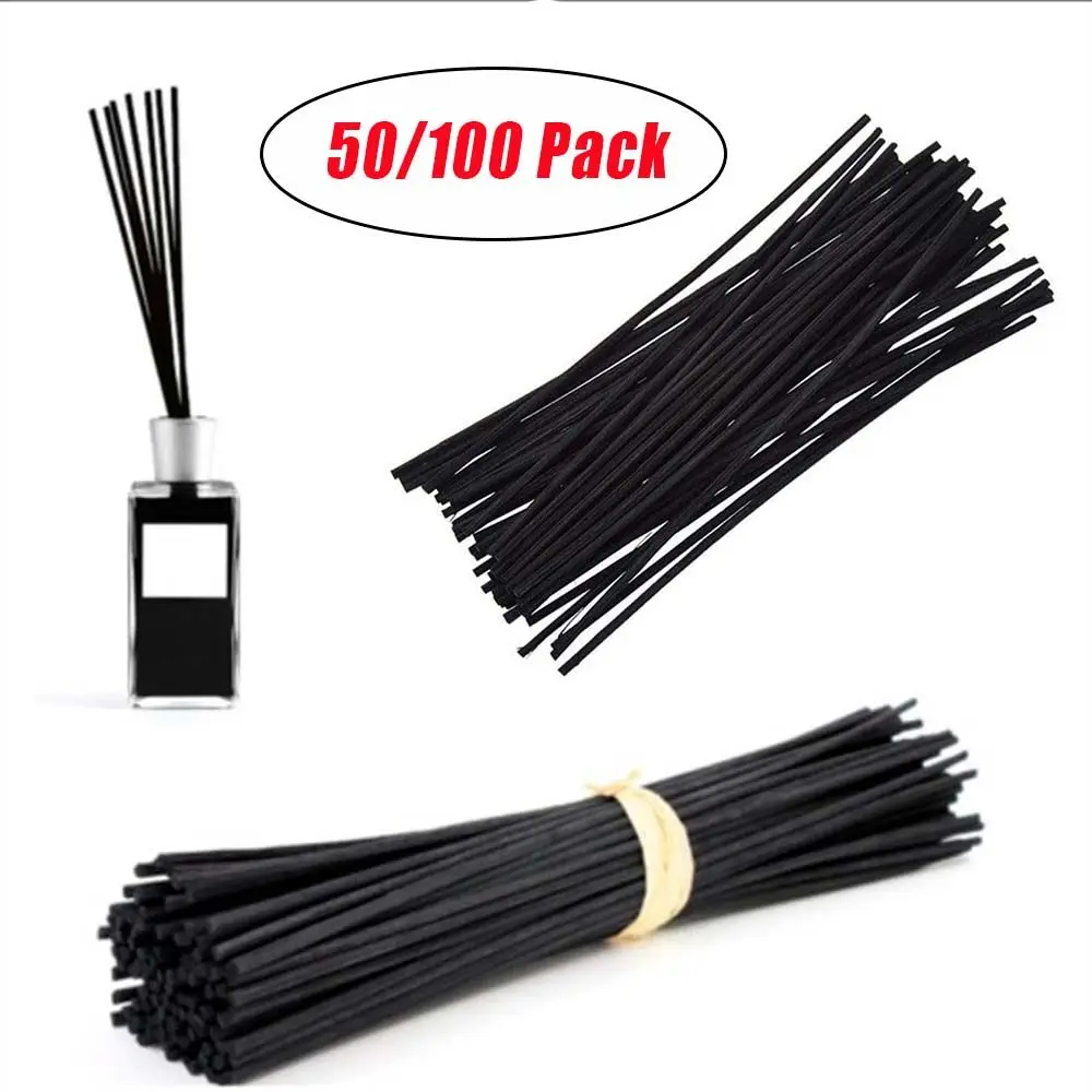

20cm 3mm Handmade for Bedroom Tolit Black Home Decor Diffuser Sticks Aromatherapy Replacement Fiber
