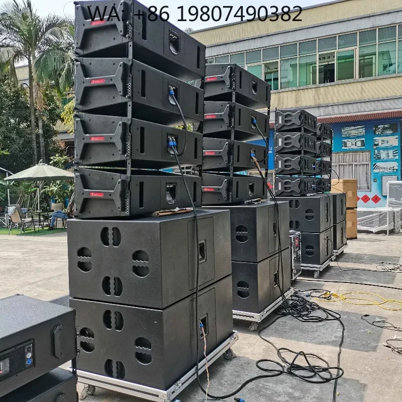 2000W High Power Line Array System Complete Speaker and Amplifier Set for Stage Events