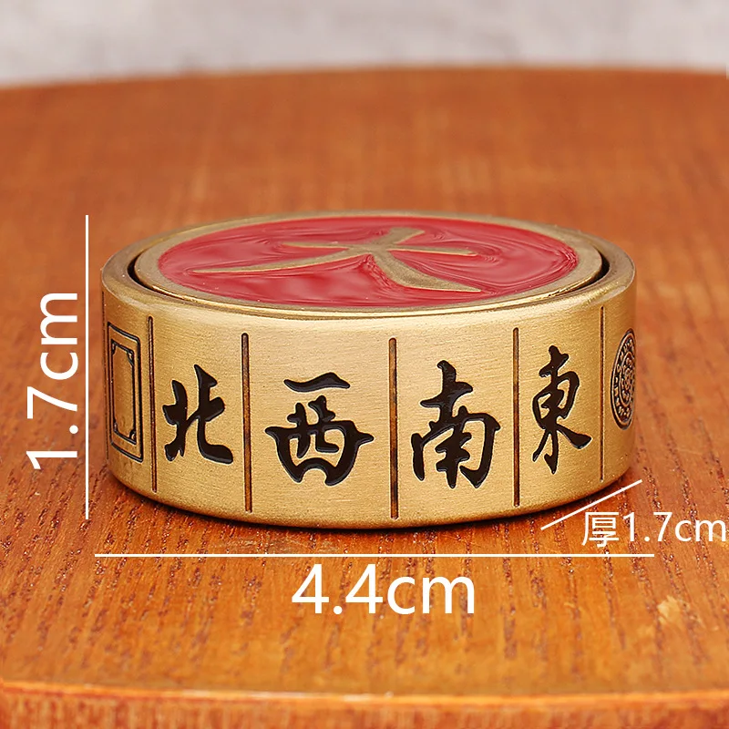 Brass Thirteen Aces Big Money Making Fidget Spinner Mahjong Board Play Stress Relief Handheld Piece Gift for Eld
