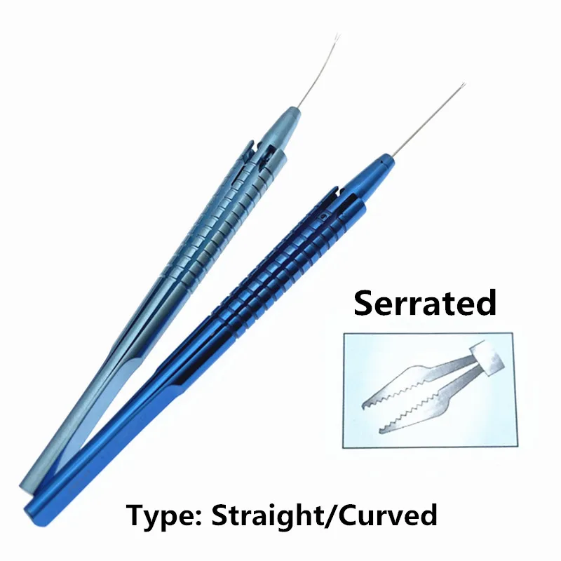 

Serrated Forceps Ophthalmic Capsulorhexis Forceps Intraocular Eye Surgical Instrument Capsulorhexis Lens Scissors Gripping Jaws