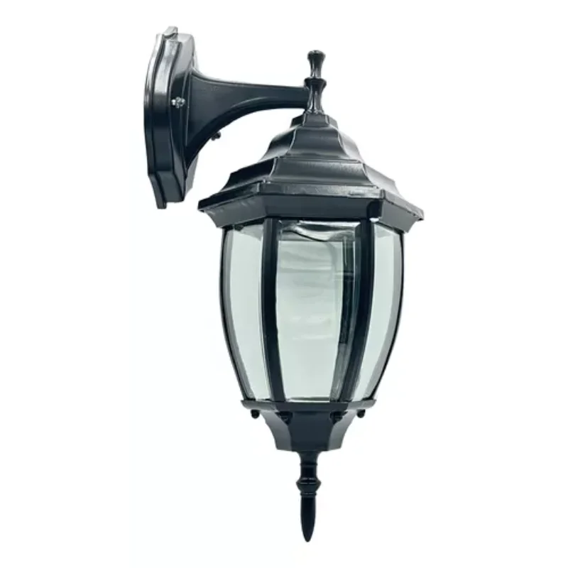 Spanish  aluminum decorative lantern with tempered glass external thread E26 lamp wall light LF6CD/N  wall light