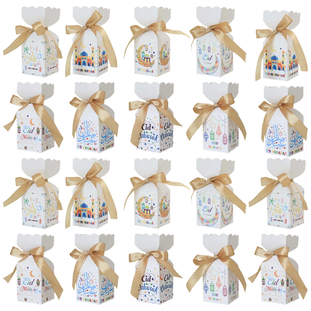 

48 Pcs Vase Shaped C Gift Containers for Eid Mubarak Party Favor Lightweight Paper Packaging Boxes Storage Case