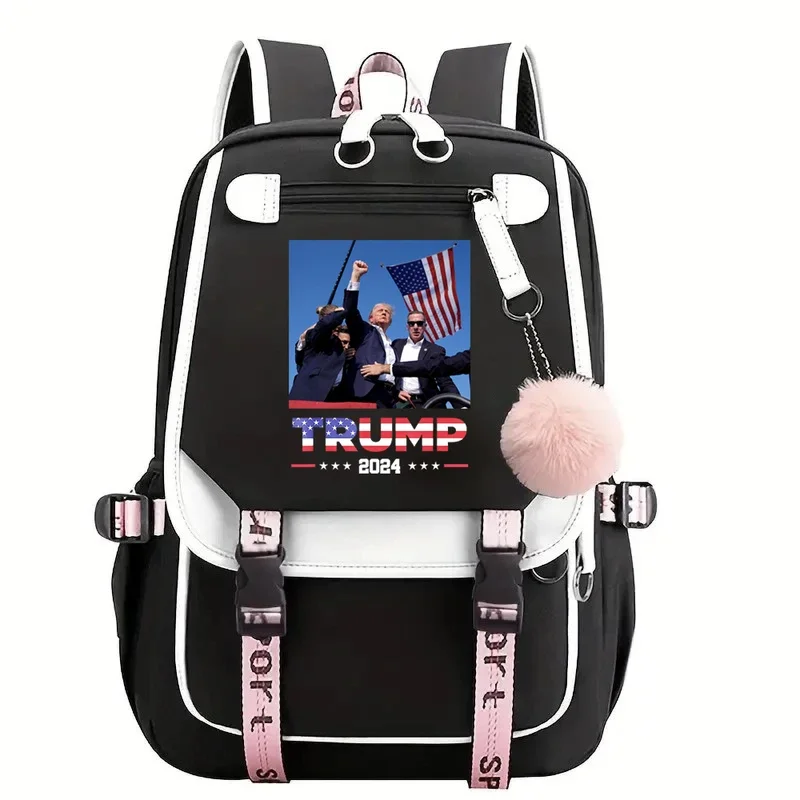 

Рюкзаки с принтом Trump Fighting 2024, школьная сумка для девочек, рюкзак для ноутбука для подростков