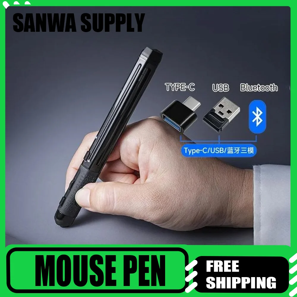 

Японская беспроводная Bluetooth-мышь SANWA, 3-режимная зарядная ручка типа Typec, креативный портативный компьютер для домашнего офиса, чтобы предотвратить руку мыши