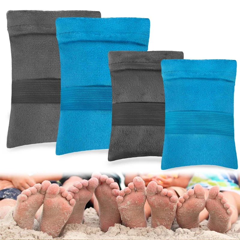 Travel Sand Remover Bag for Beach Beach Powder Pouch Sand Remover Brush Camping Sand Removal Bags For Adult Children