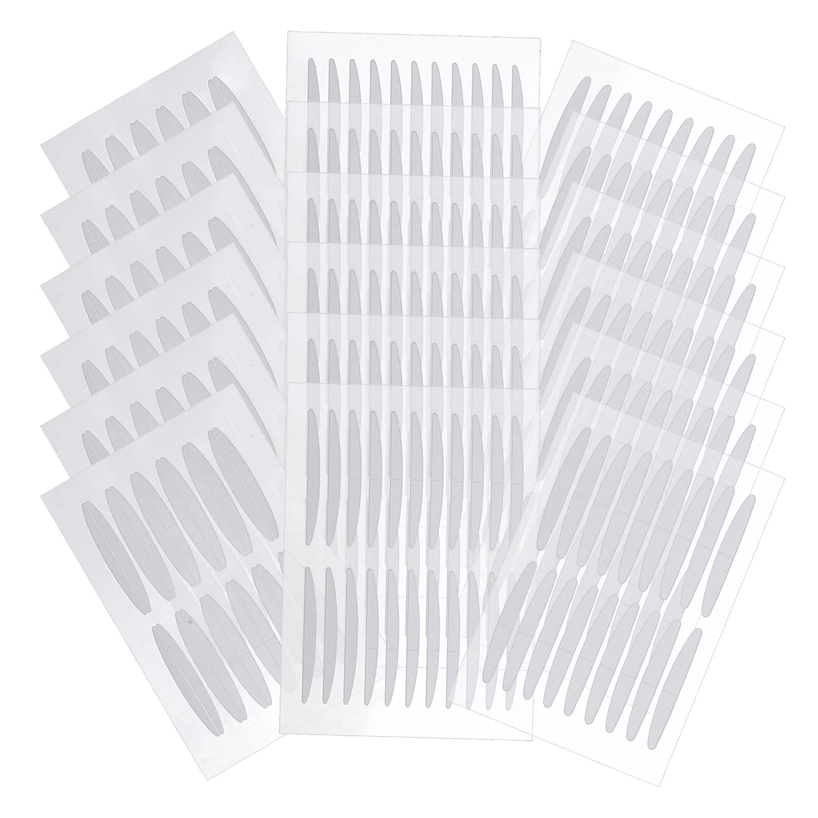 30 feuilles de bande Double paupière, autocollants invisibles Double face, conception d'angle rond, aspect naturel, forte adhérence, confortable