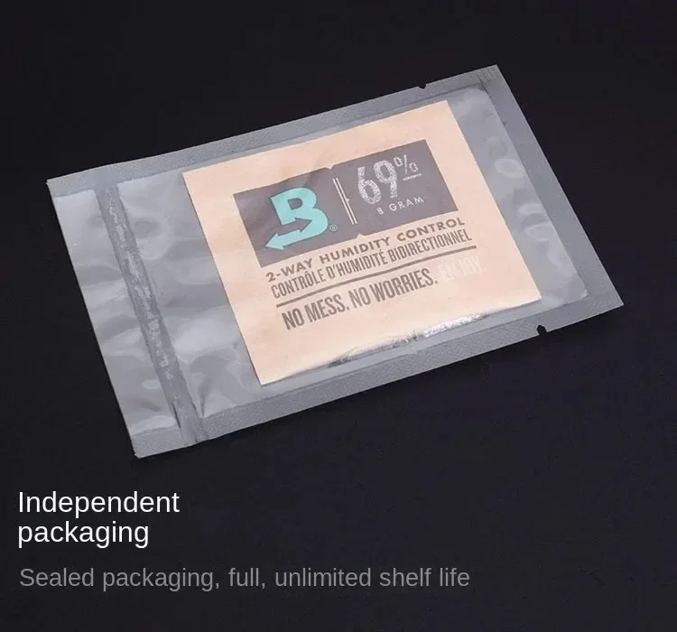 Véritable pack de contrôle de l'humidité des cigares Boveda 8g pour 72 62 65 69% d'humidité - Parfait pour les accessoires et les collectionnants des cigares