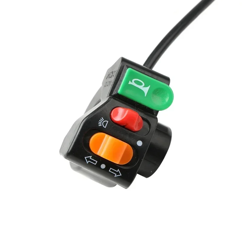 

Полностью новый переключатель 3 в 1 для мотоцикла, электрический велосипед, скутер, квадроцикл, четырехсветовой сигнал поворота, кнопка включения/выключения для руля диаметром 22 мм, Mot