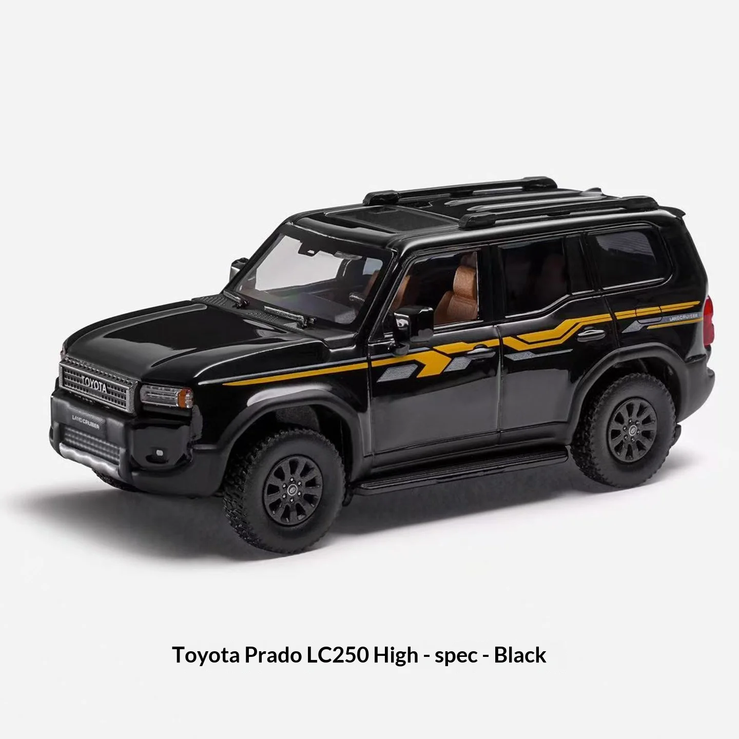 Massdi 1:64 Toyota Prado Lc250 With Shock Absorber, High-Profile Suv Off-Road Vehicle Alloy Car Model Ornaments In Stock