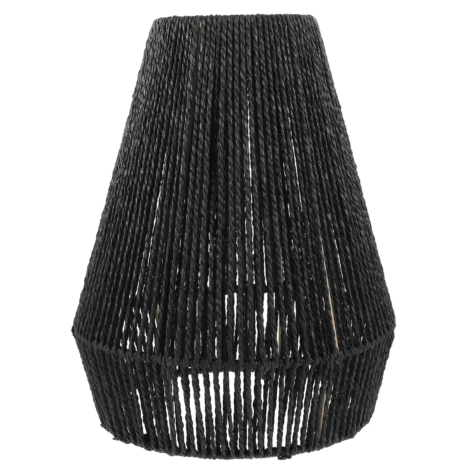 

Paper Weaving Retro Lamp Shade Simulated Rattan Light Cover For Ceiling Lamp Indoor Decoration Lighting Supply