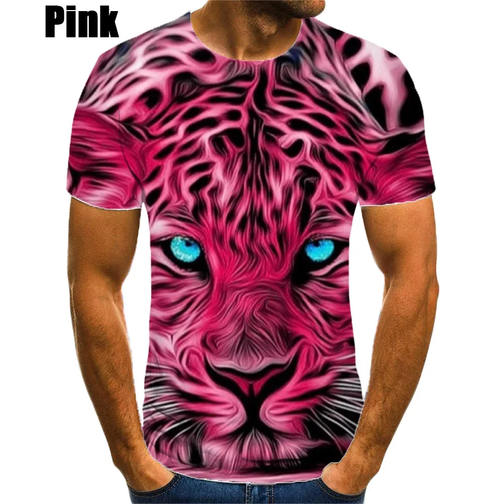 New Fashion Jaguar 3D Printed T-shirt Men\'s and Women\'s Summer Casual Short Sleeve Crew-neck Shirt Top