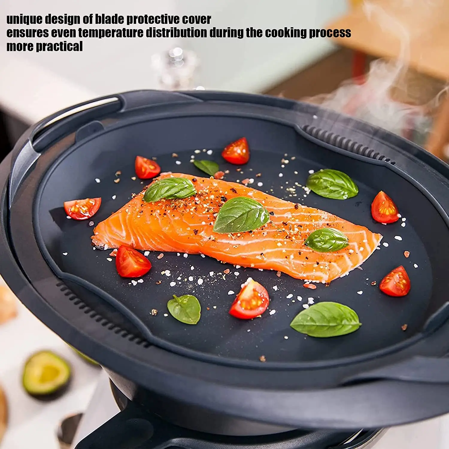 Kitchen Accessories Silicone Steamer Tray For Thermomix TM5 TM6 TM31 Steaming Fish Tray For Vorwerk Heat-Resistant Food Heating