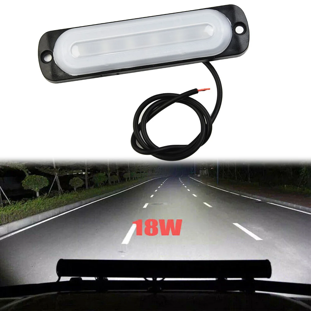 Portable Useful New Accessories Car Light 12V 15000K Signal Truck Urgent White 24W 6 LED Anti-collision Fog Lamp