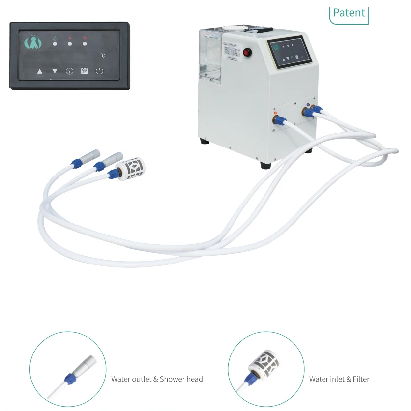 Timer thermostat function: strong nano bubble milky white spa pet washing machine for cats and dogs