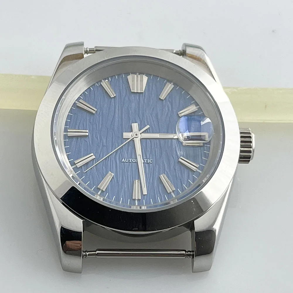 36/39mm nh35 Dial with Case Hands Watch Accessories  Men's/Women's Green Black White dial fit nh automatic movement 35a/36a