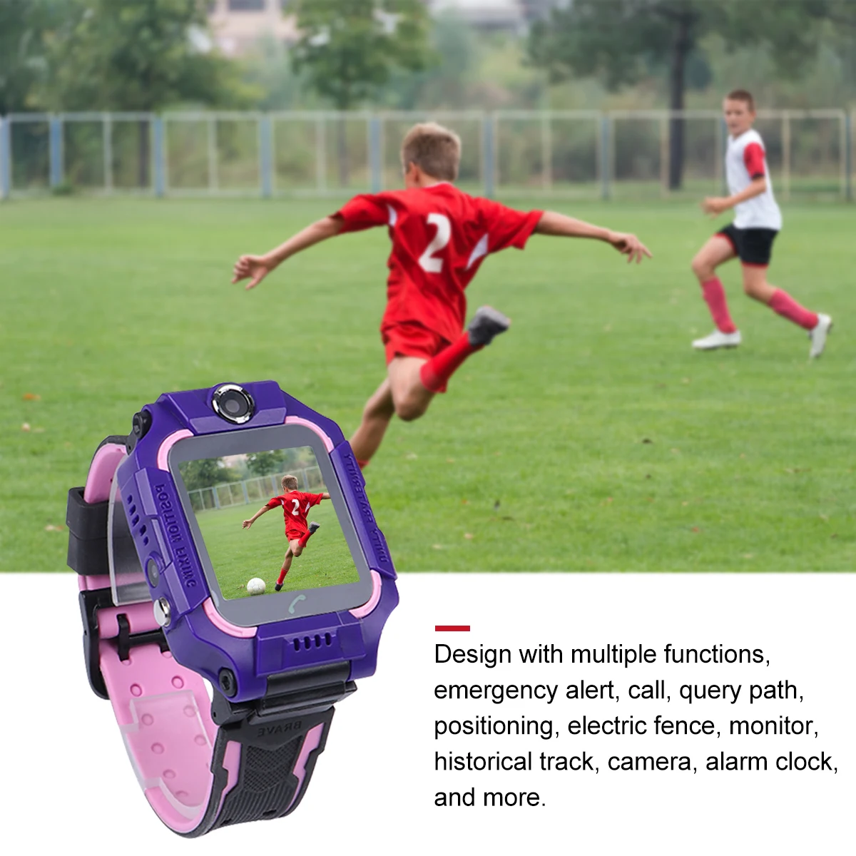 360 Degree Rotating Children Watch Silica Gel Location Emergency Alert Path Query Positioning