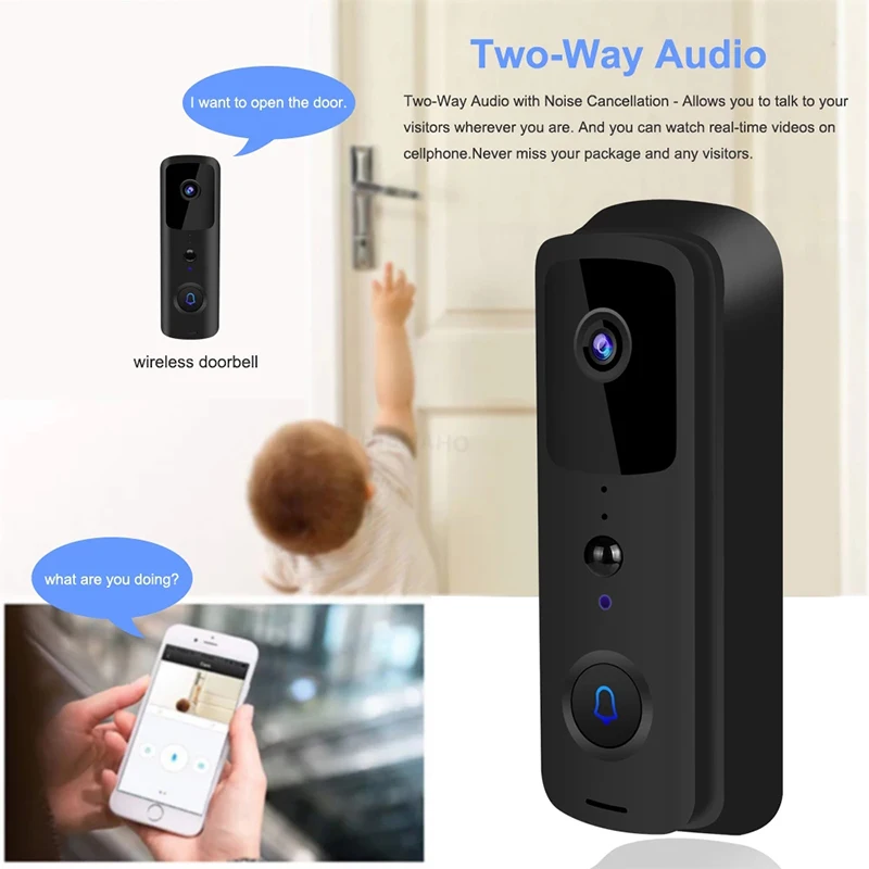 V30 Tuya Smart Video Doorbell Waterproof Night Vision Home Security 1080P FHD Camera Digital Visual Intercom WIFI Door Bell