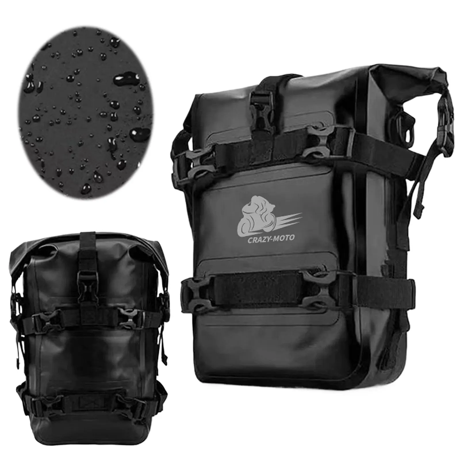 

Large Capacity Protective Bar Side Bag Wear Resistant Motorcycle Crash Bar Bag Motorcycle Side Bag for Bicycle/Moped/Scooter