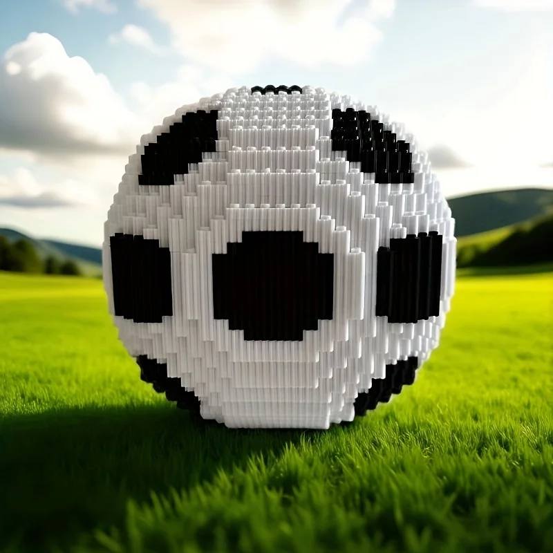 1 قطعة 2026 كرة القدم ثلاثية الأبعاد لغز اللبنات ، DIY بها بنفسك التعليمية الجمعية ديكور-هدية عيد الميلاد وعيد الشكر للأصدقاء والعائلة #1