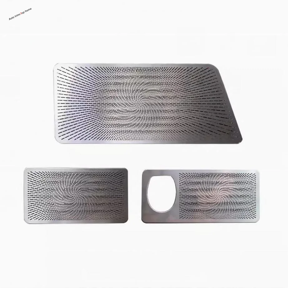 Silver Reading Light Lamp / Rear Trunk Audio Loudspeaker Sound Decor Frame Cover Trim For Mercedes-Benz Vito W447 2014 - 2022