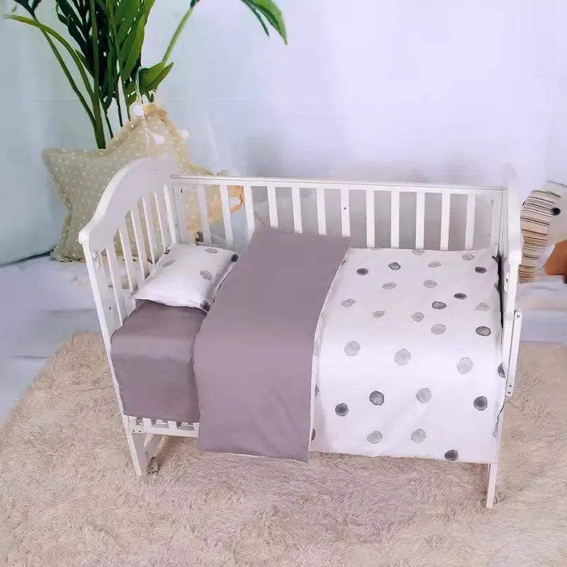 Tanpa mengisi kapas tempat tidur bayi Linen Kit kartun balita bayi Set tempat tidur kartun 3Pcs termasuk selimut penutup sarung bantal