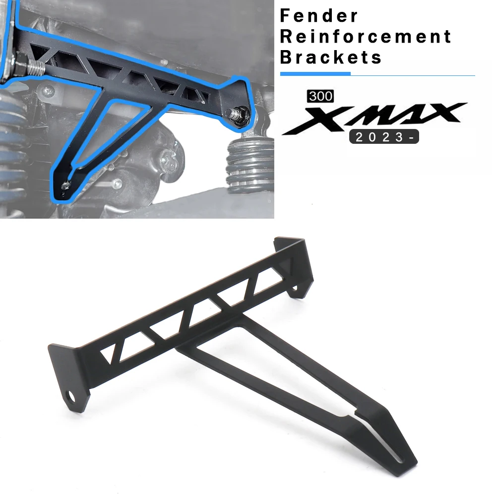 

For Yamaha XMAX X-MAX 300 X-MAX300 New Metal Mudguard Bracket Rigid Reinforced Part Rear Wheel Fender Support XMAX300 2023 2024