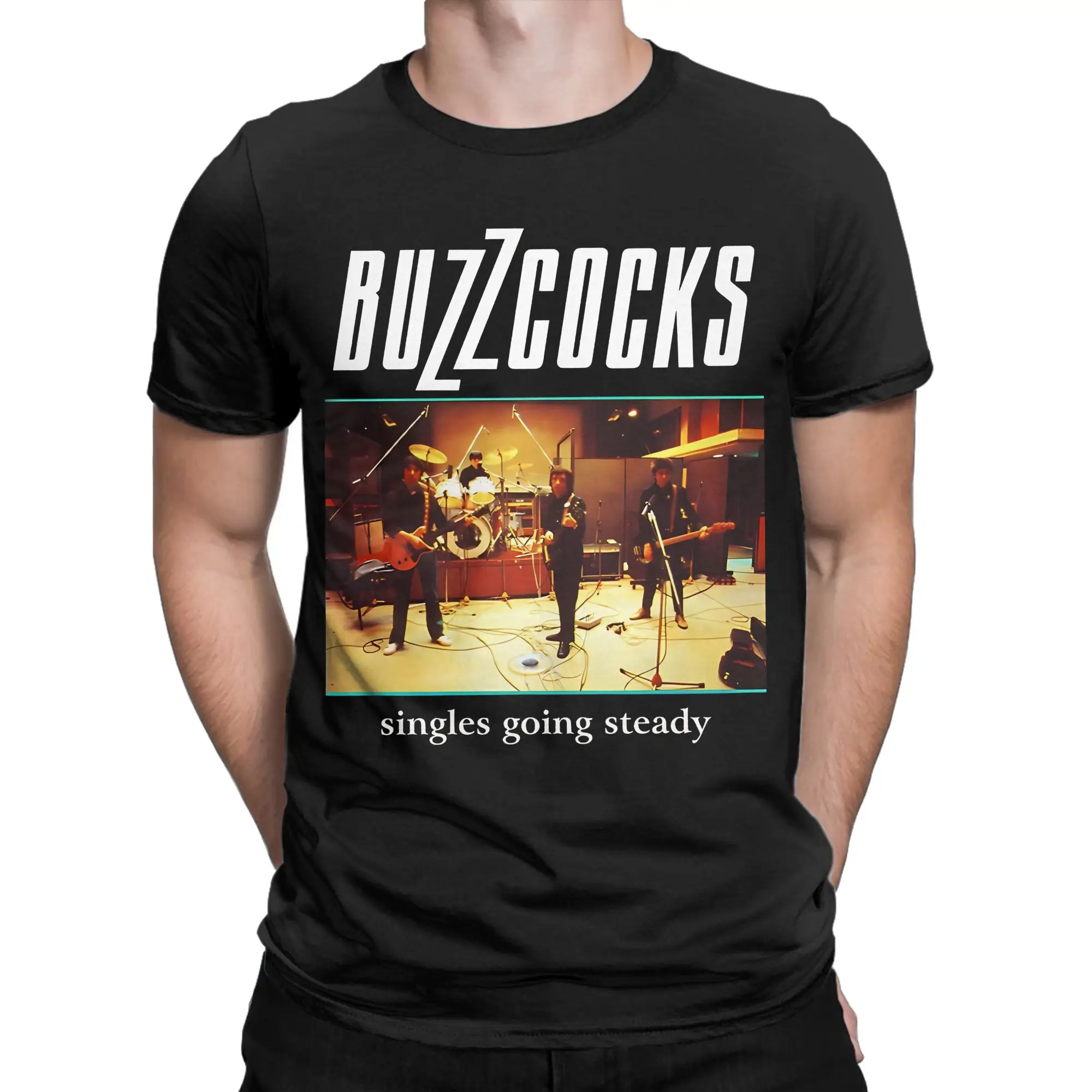 T-shirt en coton 100% avec image amusante Singles Going Steady pour hommes