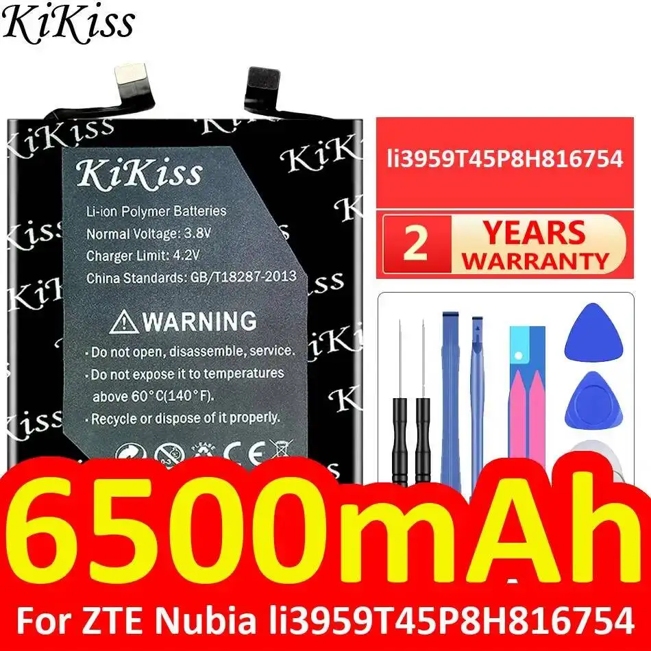 

Mobile Phone Battery Stable Premium Replacement For Zte Nubia Li3959t45p8h816754 6500Mah