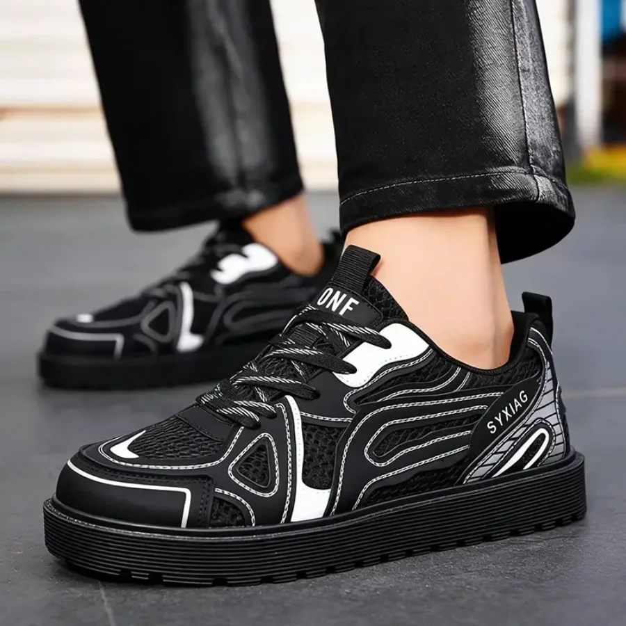 

Trendy Casual Shoes for Men with Thick Soles Hidden Height Increase Versatile for Leisure And Sports