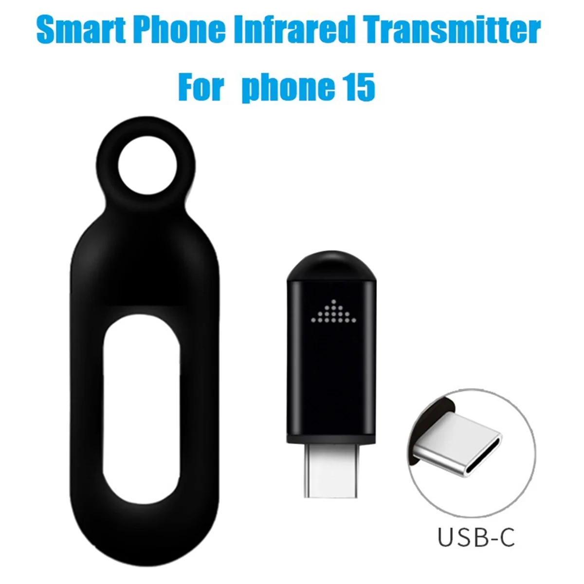 Wireless Smart Phone Infrared Transmitter IR Mini Remote Controller for 15/ Pro/Plus USB-C for TV Air Conditioner