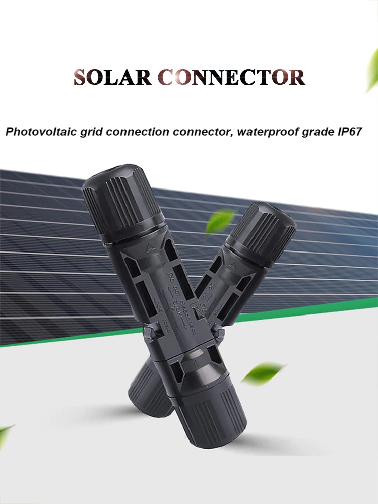 

1/5/10/20/50 Pairs Solar Connector Male Female 30A Solar Panel Branch Connectors for PV Cable 2.5/4/6mm2 IP67 Wire Connectors